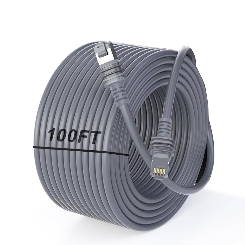 Allucky Starlink Cable, 100FT/30.5M Starlink Gen 3 Cable for Replacement Starlink Cable Routing Kit, Waterproof Starlink Mini/Extension/Ethernet Cable Accessories (Gray) - Image 1